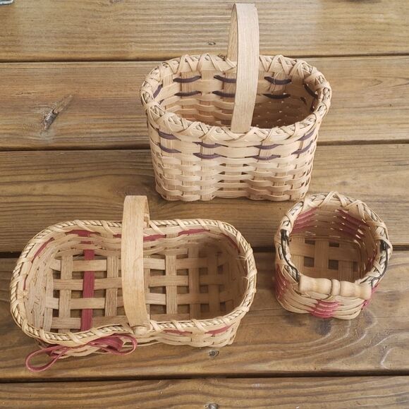 Hand Weaved baskets (set of 3) - Picture 1 of 9